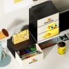 Q35-QY7419 Height-adjustable and stackable drawer storage box, single-compartment three-piece set, desktop storage cabinet, cosmetics storage Application Scenario
